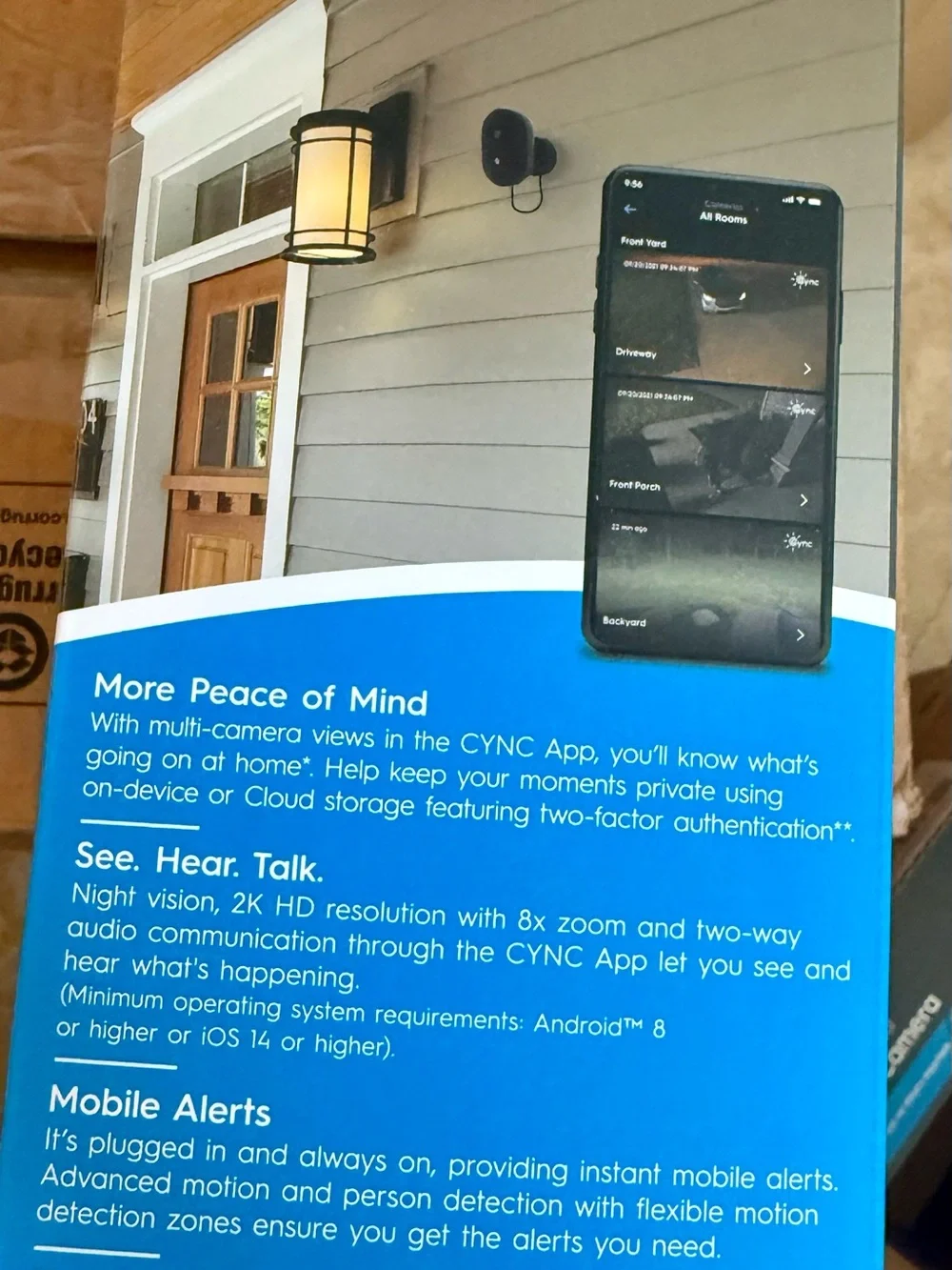 GE Sync Outdoor Wired Smart Camera - Black